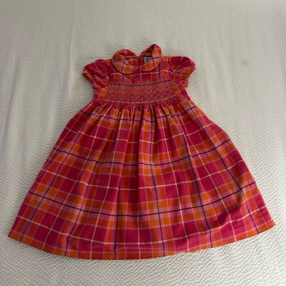 Lilly Pulitzer Pink and Orange Plaid Dress